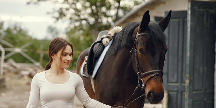 Girl and horse