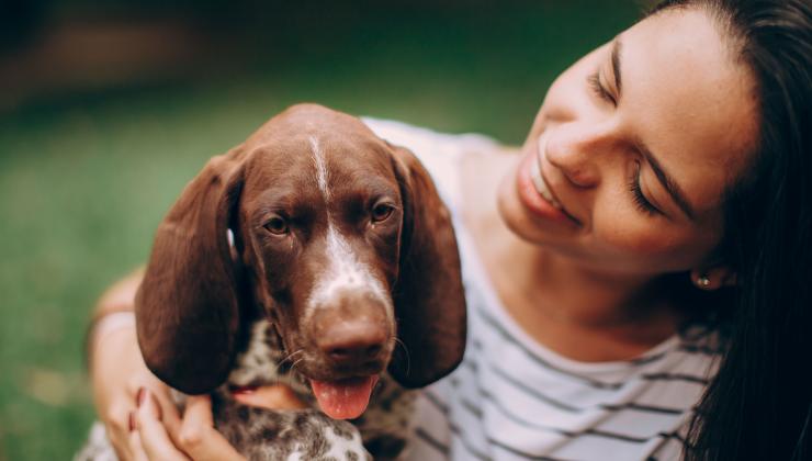 Girl and dog